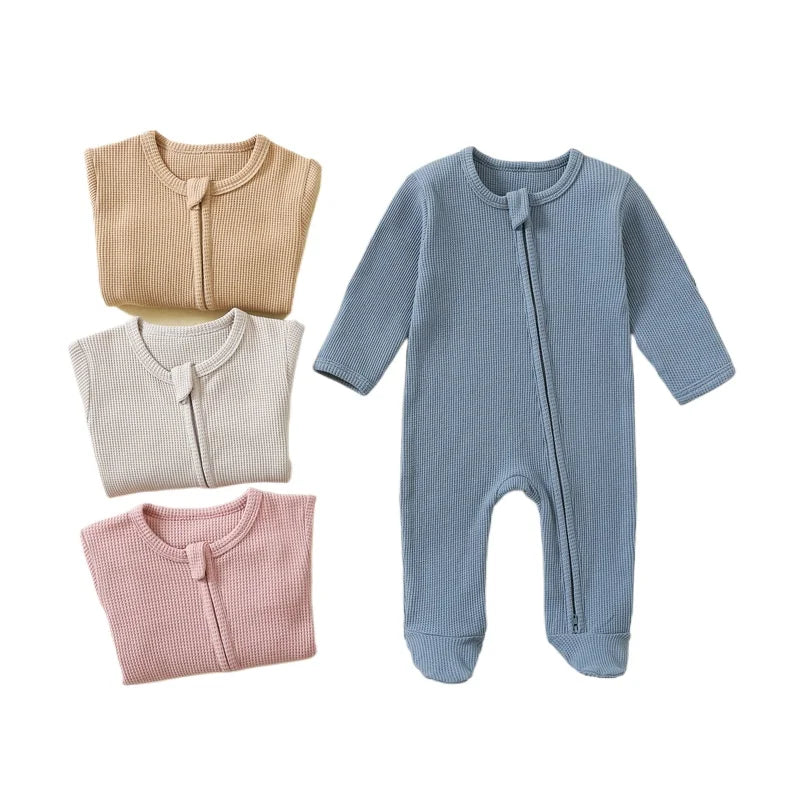 Personalised Winter Baby Romper – Zip-Up Name Bodysuit