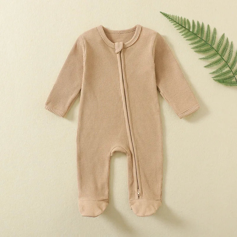 Personalised Winter Baby Romper – Zip-Up Name Bodysuit
